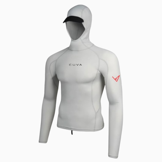 Hooded Rashguard - Light Grey