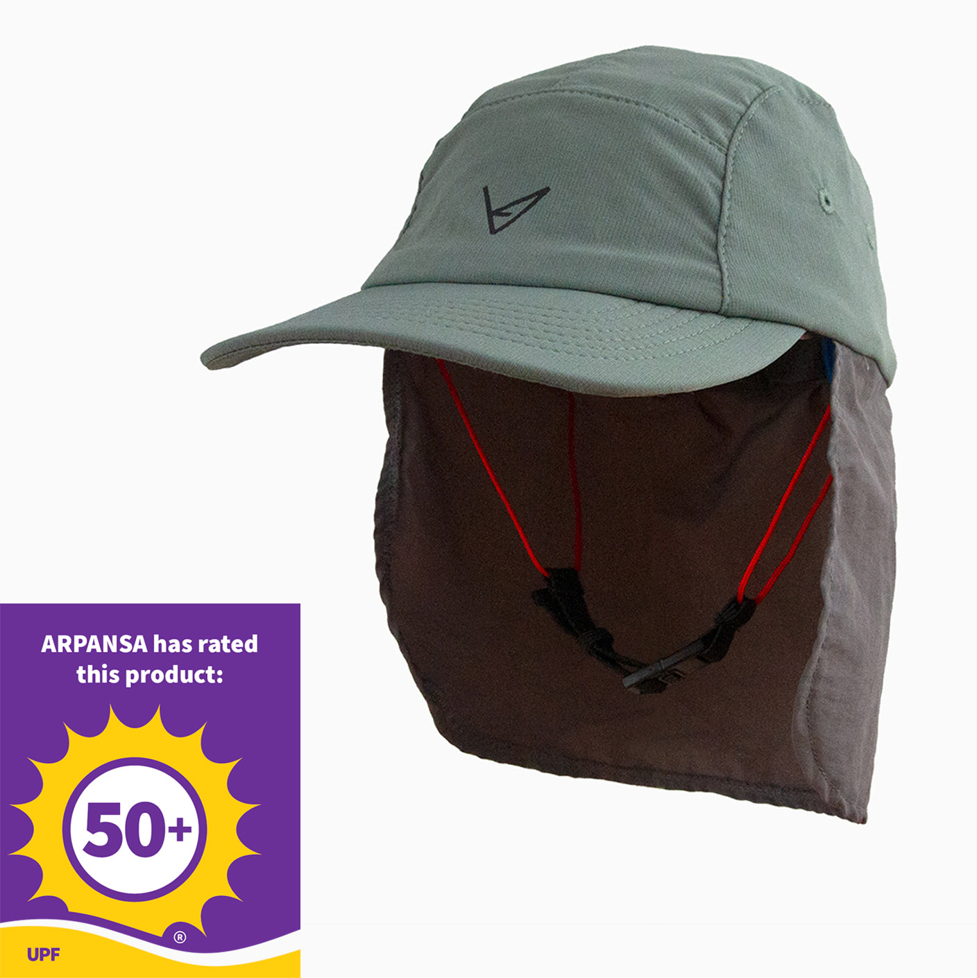 Arpansa UPF50+ rating for Cuva Shaded surf cap 